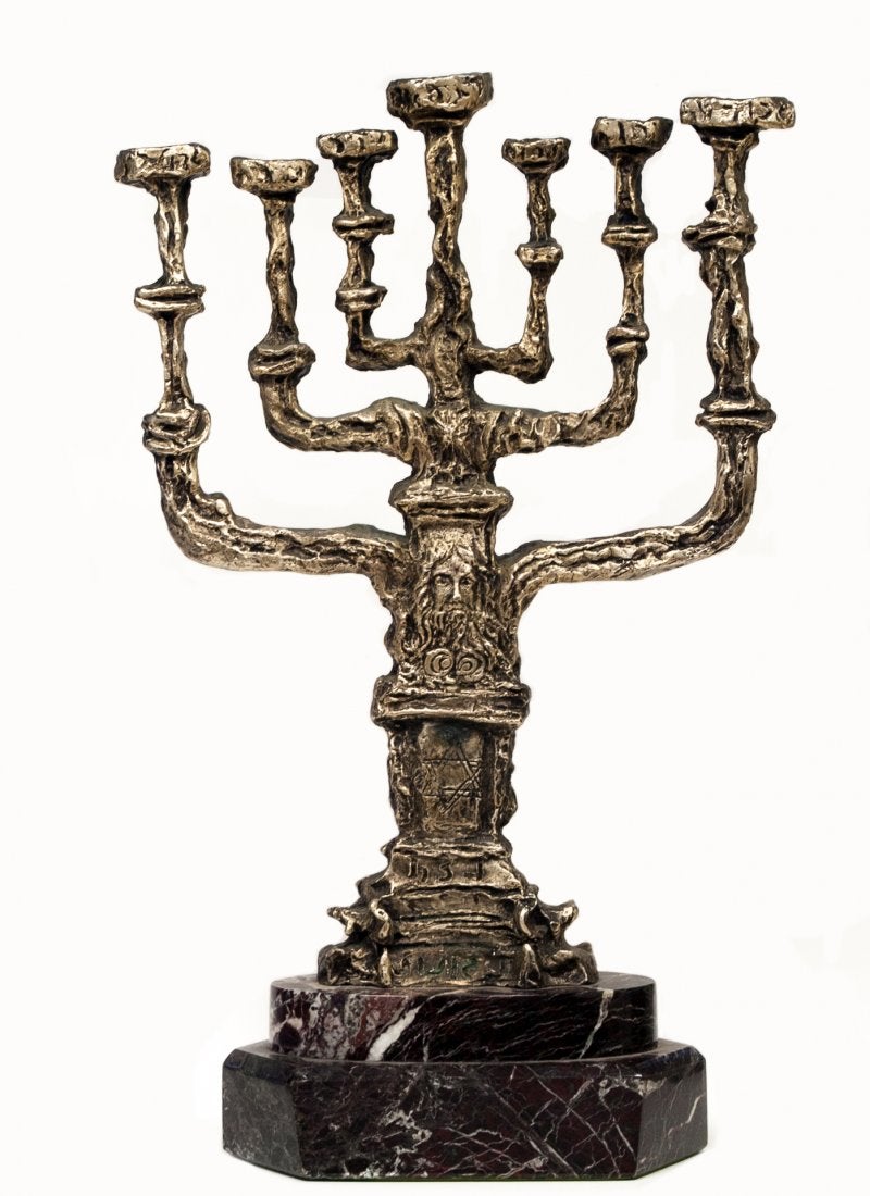 800x1100 authentic salvador dali peace menorah