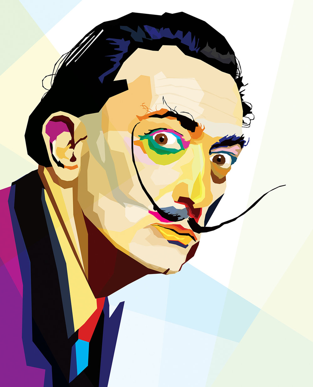 Salvador Dali Drawing On Checks | Free download on ClipArtMag