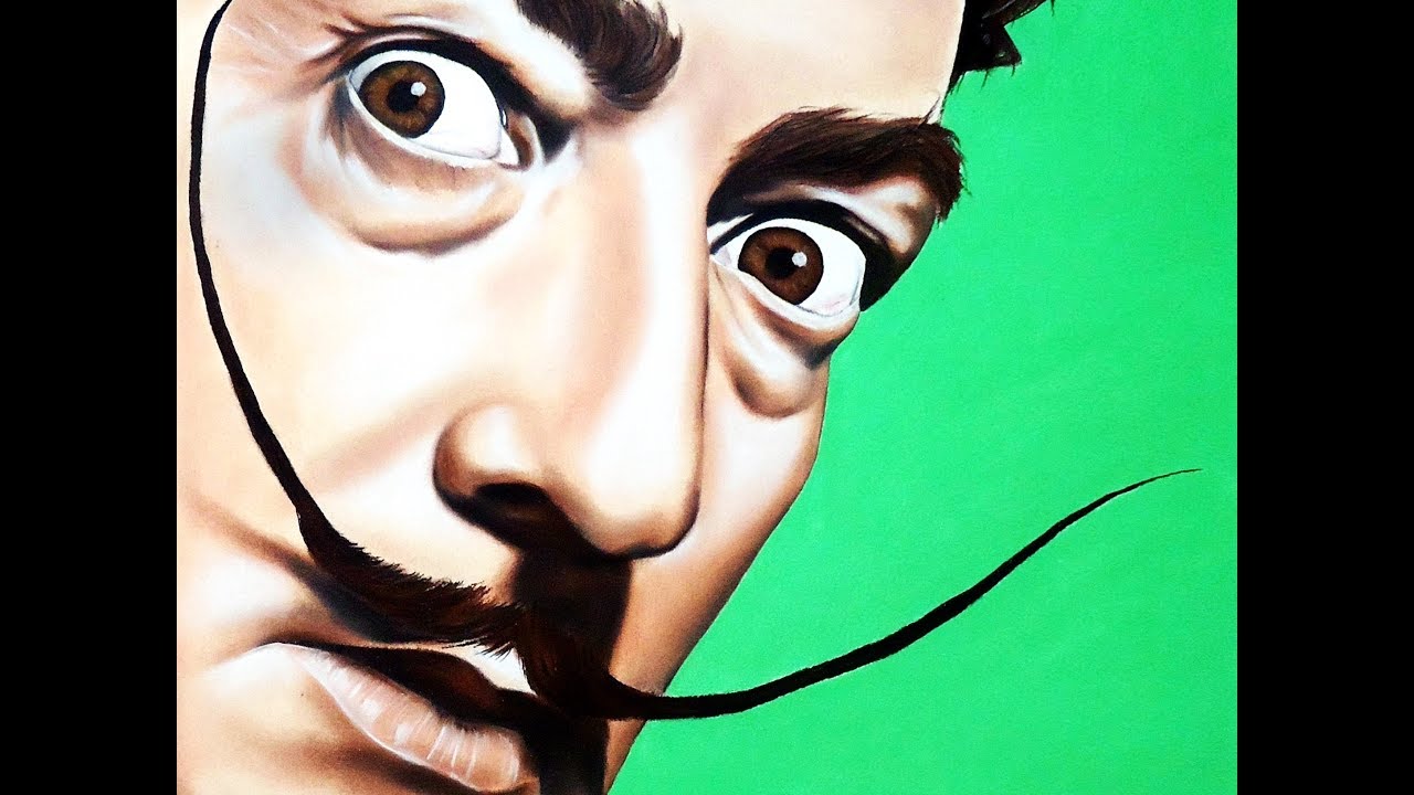 1280x720 salvador dali color exhibition live pastel painting