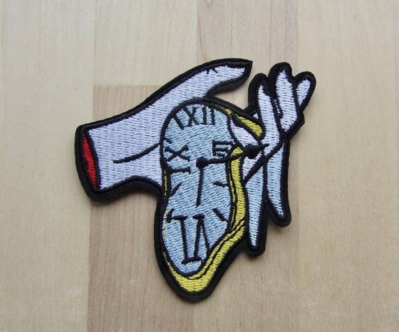 794x660 Salvador Dali Melting Clock Iron On Patch Embroidered Etsy