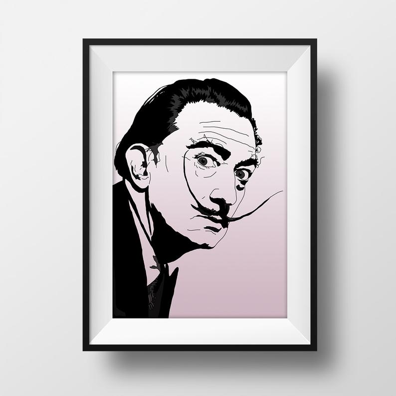 794x794 super sale dali poster salvador dali graphic etsy