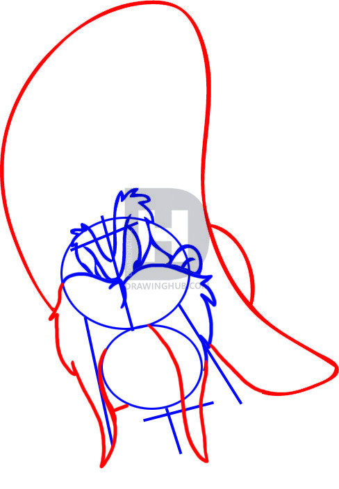 488x704 how to draw yosemite sam, step