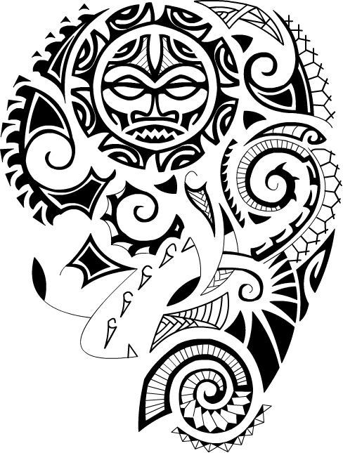 488x645 Sun Drawing Samoan For Free Download