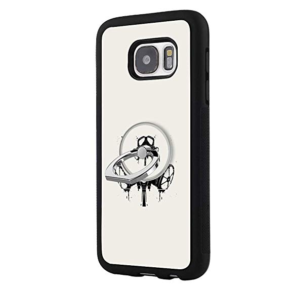 569x569 Gas Mask Drawing Samsung Galaxy Case With Ring