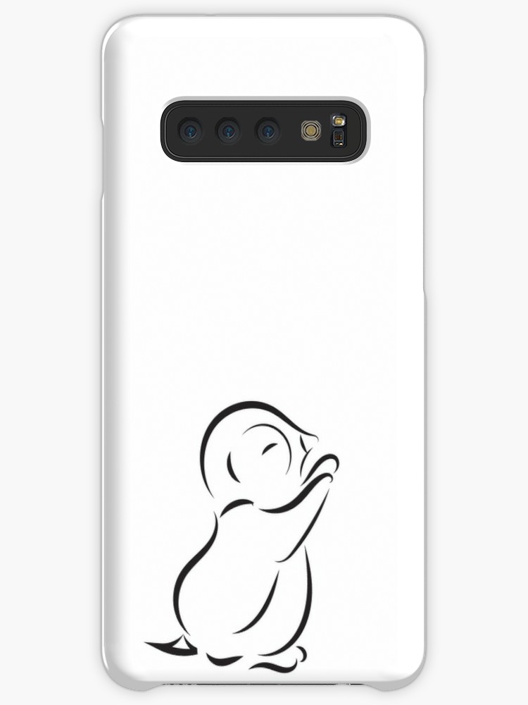 750x1000 Black Outline Drawing Of Penguin Isolated Cases Skins