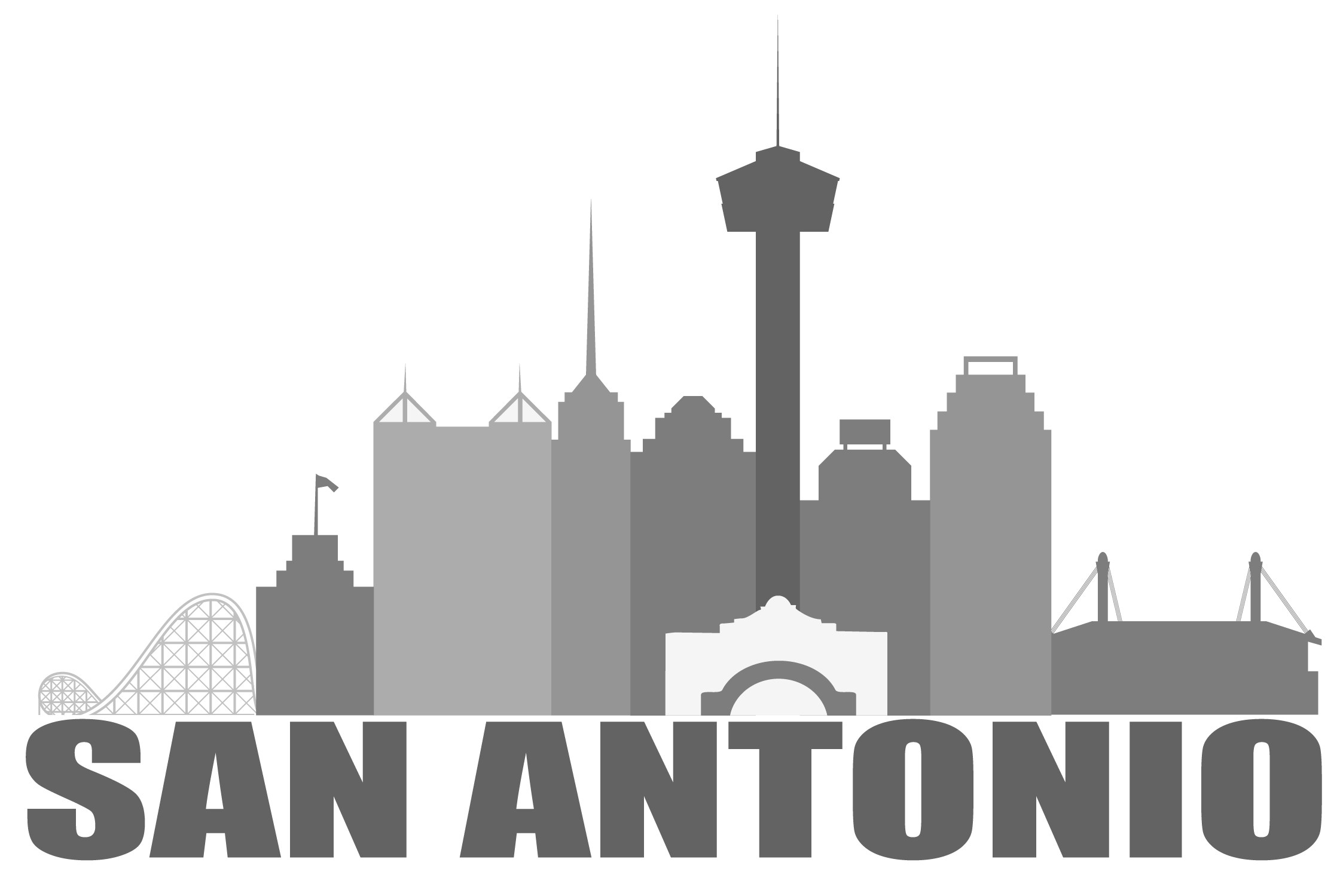 2246x1500 San Antonio Drawings Skyline Tatto