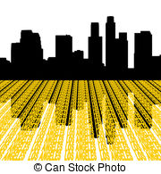 180x195 los angeles skyline clipart and stock illustrations los