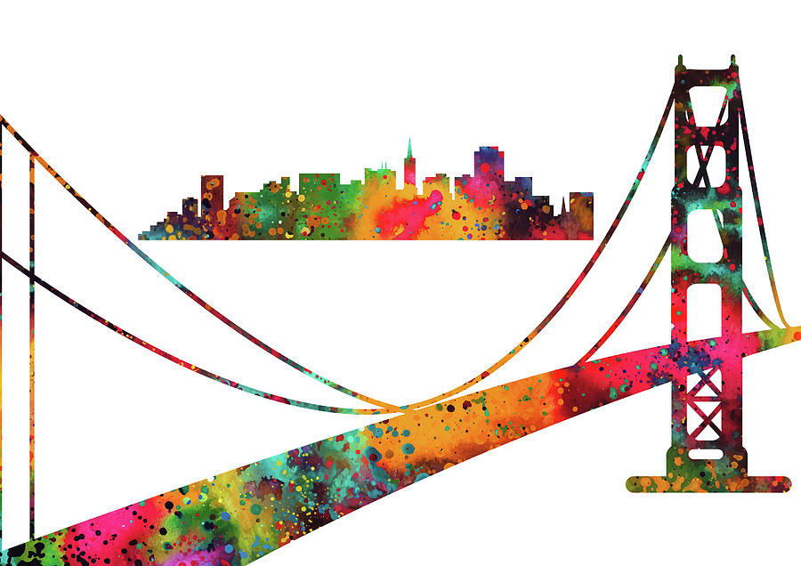 900x636 San Francisco Skyline Digital Art
