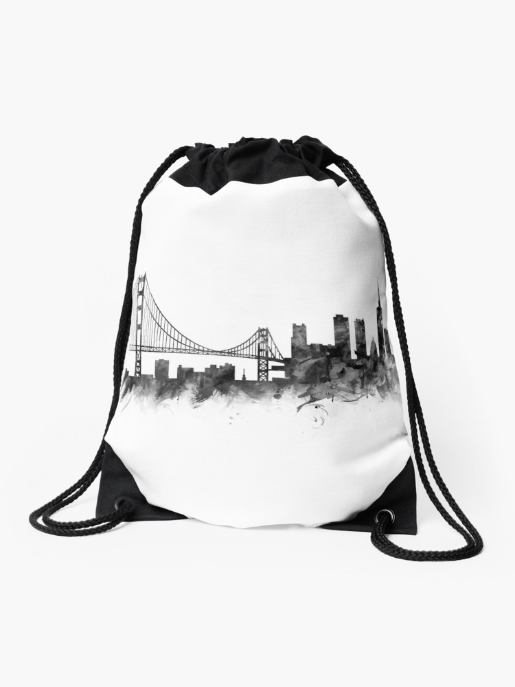 750x1000 San Francisco Skyline Drawstring Bag