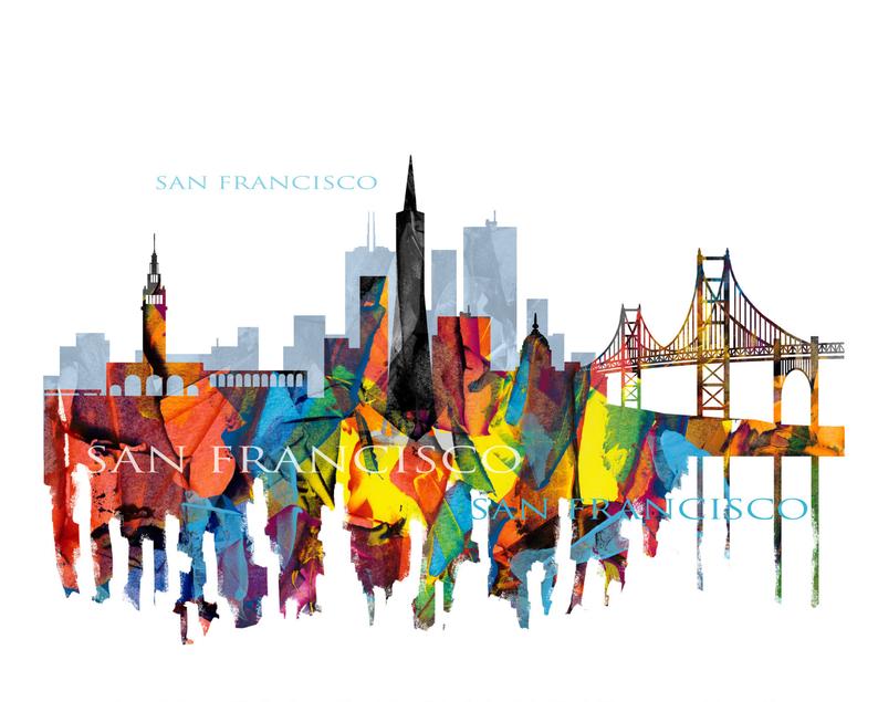 San Francisco Skyline Drawing | Free download on ClipArtMag