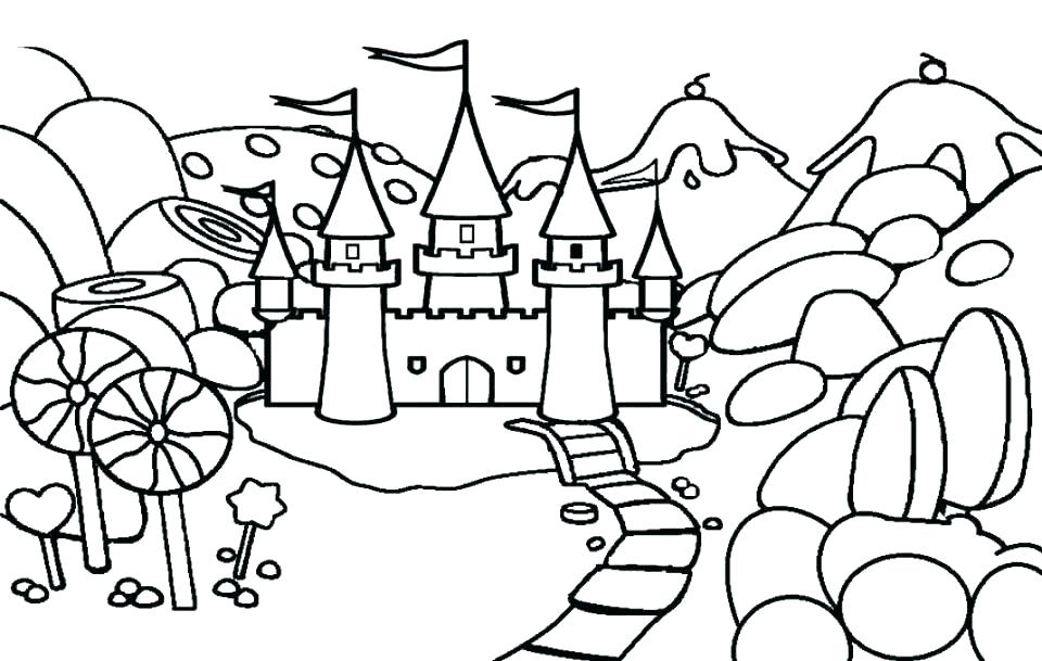 960x609 Sand Castle Coloring