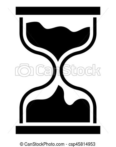 372x470 Sand Clock Vector Illustration Of The Sand Clock On White