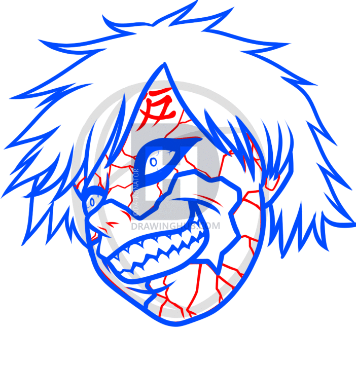 702x720 How To Draw Sand Gaara, Step