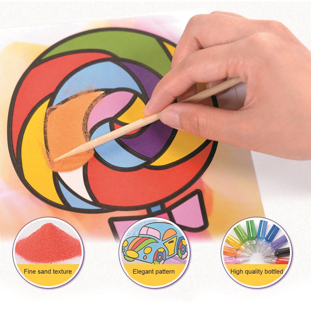1000x1000 Kids Drawing Board Sand Painting Set Unisex Children
