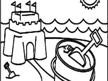 440x330 Sand Castle Coloring Pages, Kids Sand Castle Coloring Boys