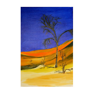 300x300 Golden Sand Dune Left Panel Painting