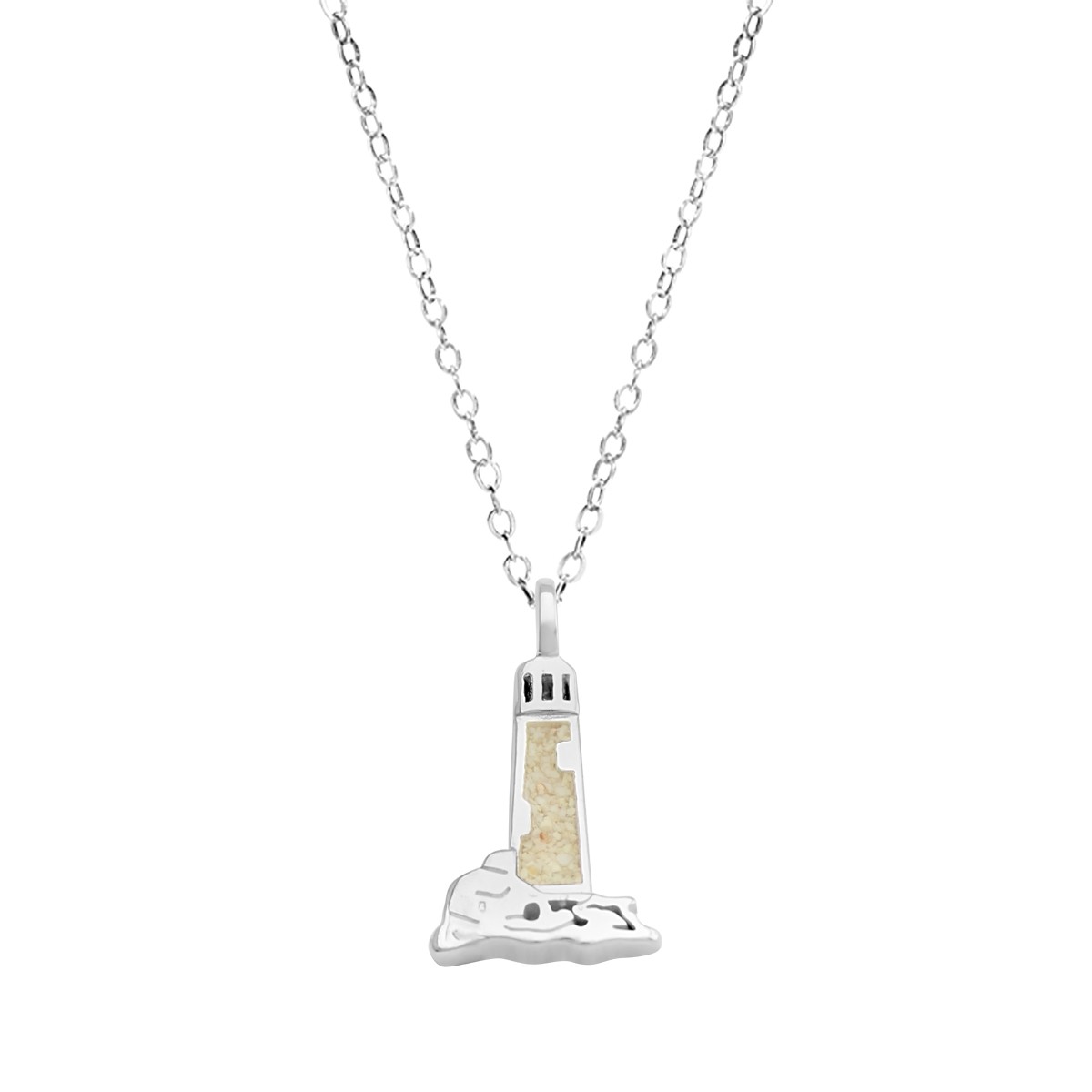 1200x1200 Sterling Silver Lighthouse Necklace Dune Jewelry