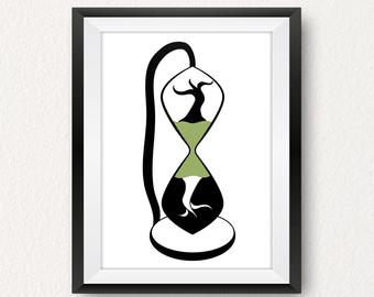 340x270 Hourglass Drawing Etsy