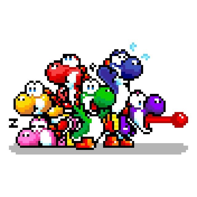 640x640 Yoshi Pixel Drawing Mario Amino