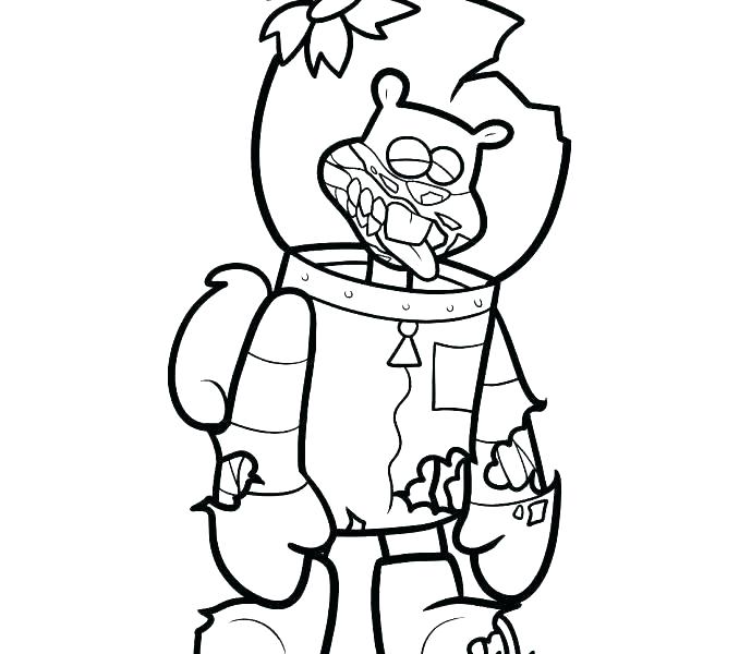 678x600 sandy cheeks coloring pages