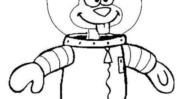 585x329 Sandy The Squirrel Coloring Pages Dream Cheeks Booth And Also