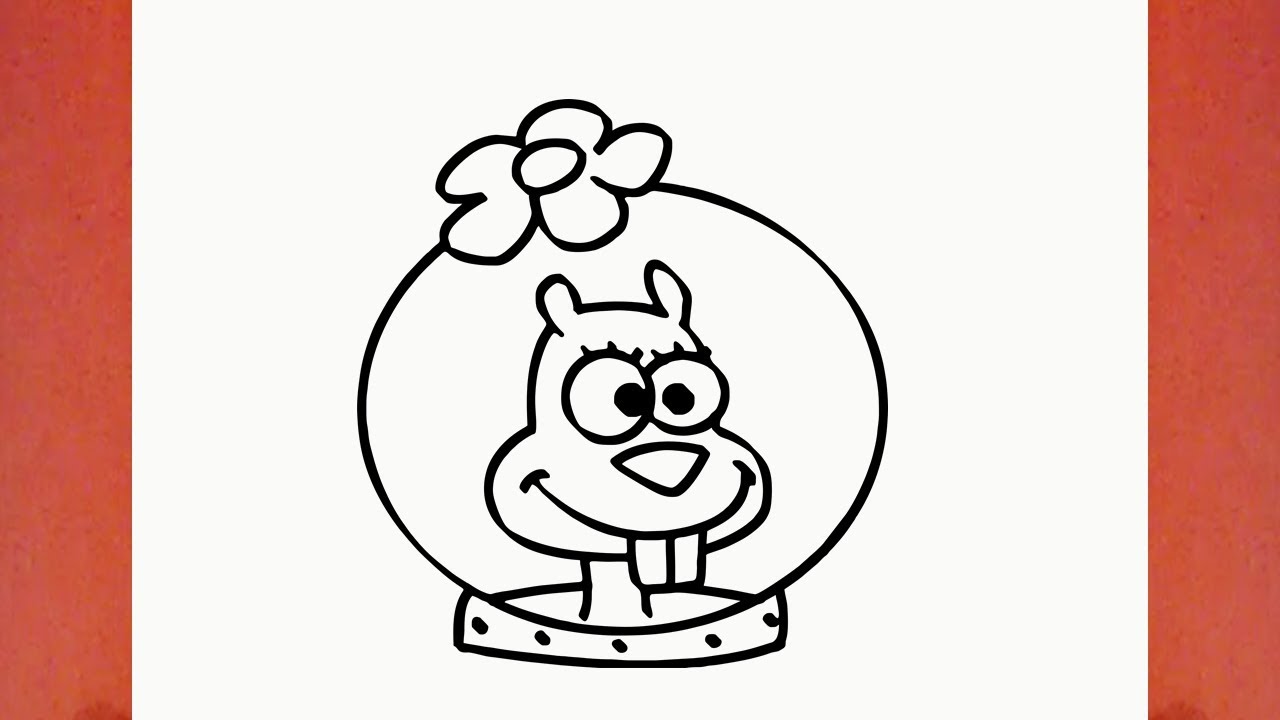 1280x720 how to draw sandy cheeks from spongebob