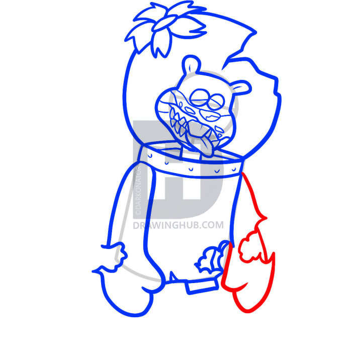 720x720 how to draw zombie sandy, zombie sandy, step