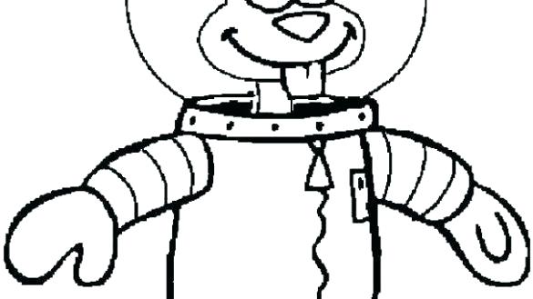 585x329 sandy the squirrel coloring pages sandy cheeks as the rodent