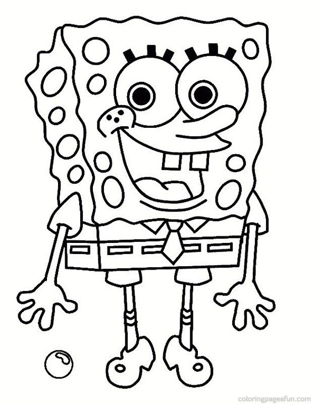 622x800 Spongebob Coloring Pages For Boys Educational Resources