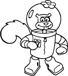 220x246 Collection Of Free Drawing Spongebob Black And White Download