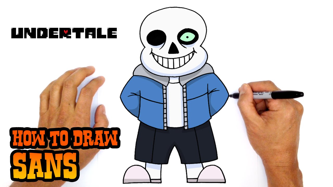 1280x720 How To Draw Sans Undertale