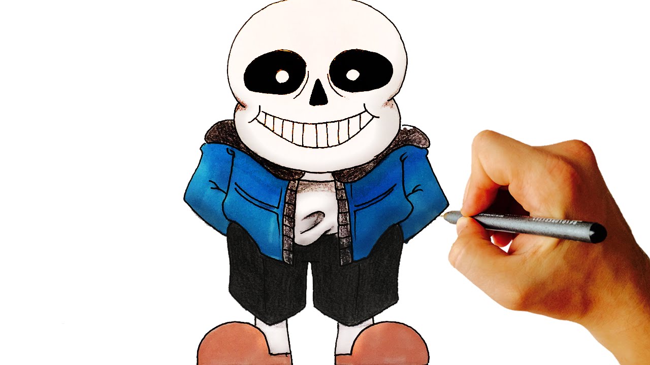 1280x720 How To Draw Sans From Undertale Easy Step
