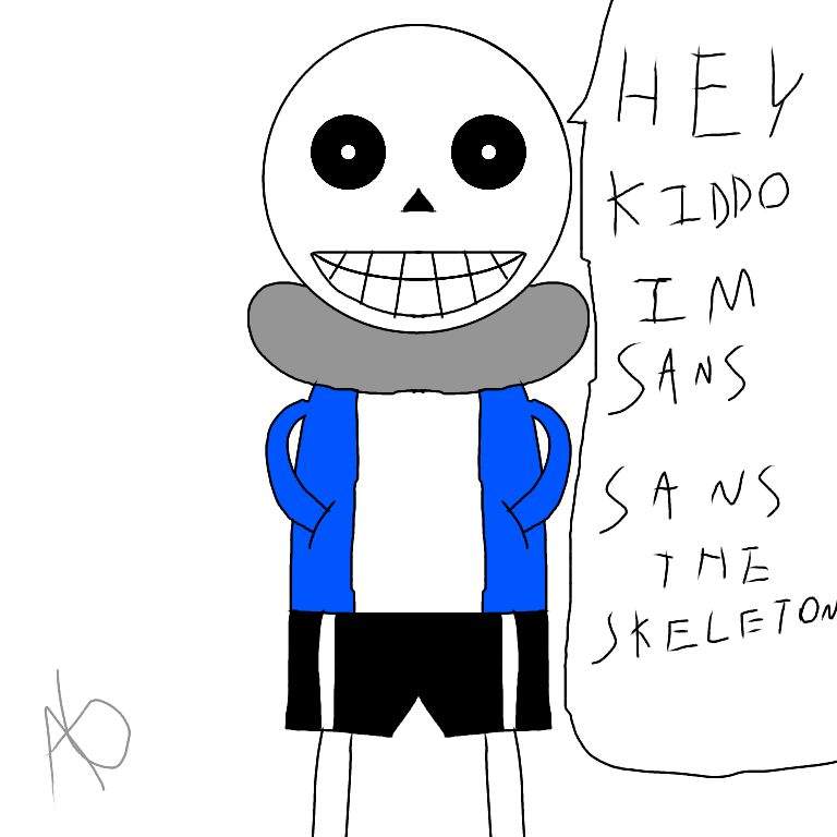 768x768 Draw Sans The Skeleton Undertale Amino