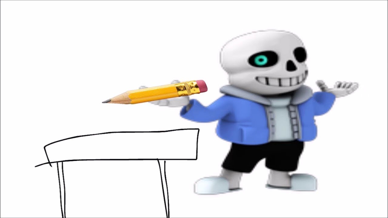 1280x720 Drawing Sans The Skeleton