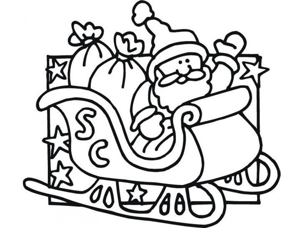 940x762 Inspirational Santa And Sleigh Coloring