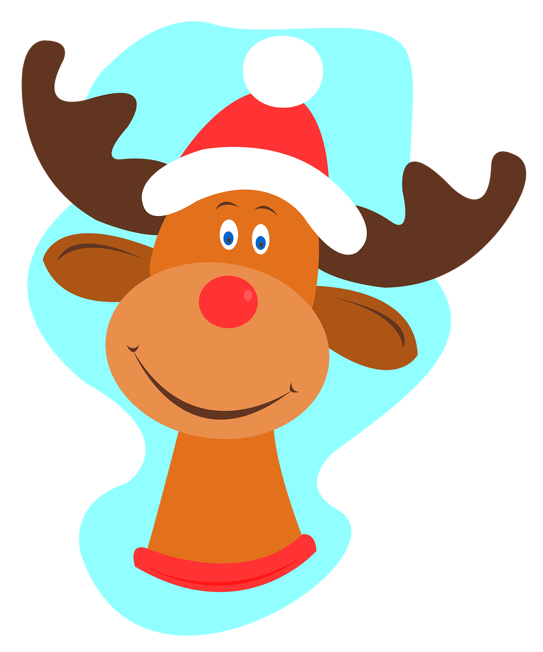 1066x1280 Reno, Christmas, Animals, Illustration, Drawing