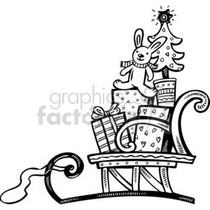 300x300 Santa Sleigh Clipart Royalty Free Clipart