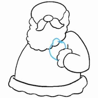 320x320 Hd Here Comes Santa Claus Drawing Line Art Cartoon