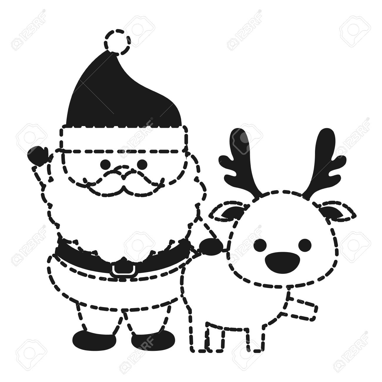 1300x1300 Santa Clipart Black And White Fresh Cartoon Santa Claus