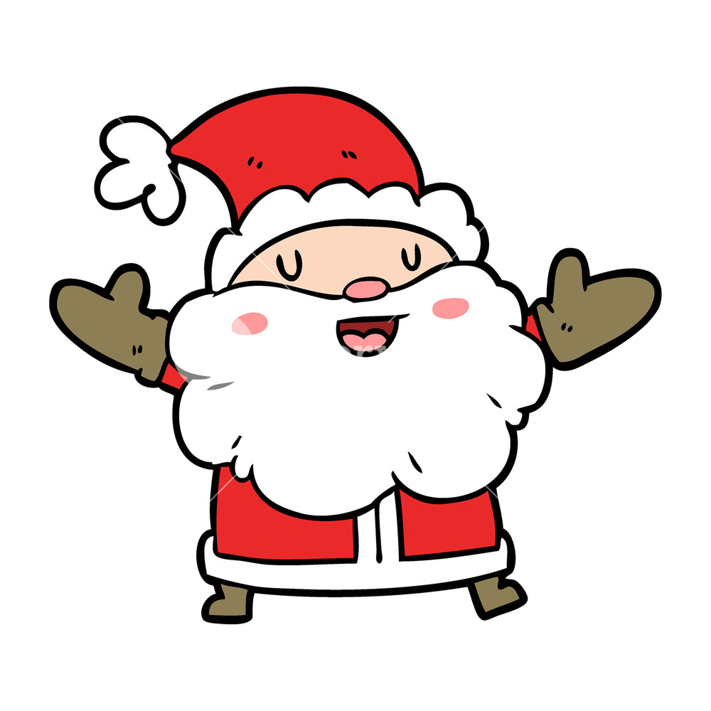 Santa Cartoon Drawing | Free download on ClipArtMag