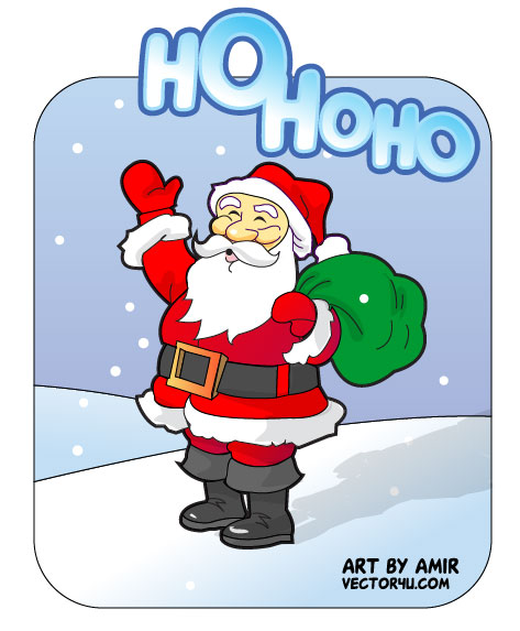 Santa Claus Cartoon Drawing