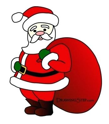 347x397 Easy To Draw Santa Claus How To Draw Full Body How To Draw Santa
