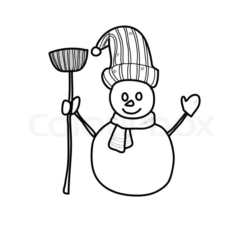 800x800 Hand Drawing Cartoon Character Stock Vector Colourbox