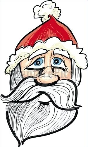 301x500 Drawing Of Santa Claus Face Face Picture Drawing How To Draw Santa