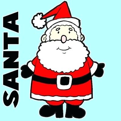 400x400 Santa How To Draw How To Draw Christmas Santa Drawing Easy