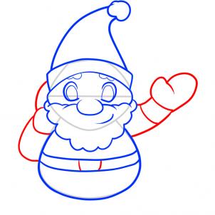 302x302 How To Draw Santa