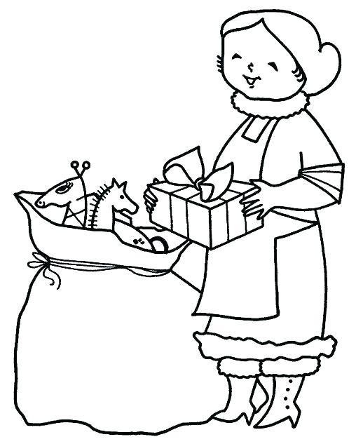 518x633 Mrs Claus Coloring