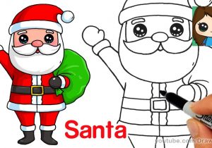 300x210 Santa Clause Drawing How To Draw Santa Claus Stepstep Easy