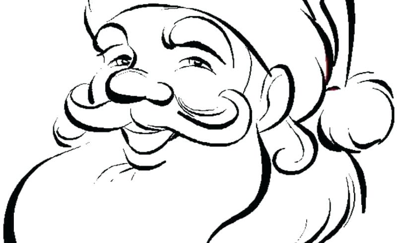 800x491 Santa Face Coloring
