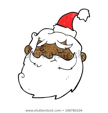 450x470 Cartoon Santa Claus Face Running